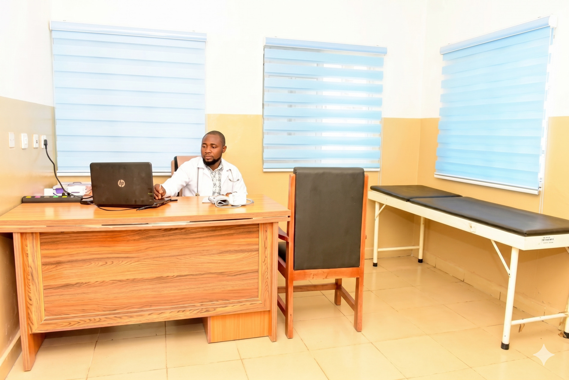 Doctor in a Shifaah Hospital consultation room